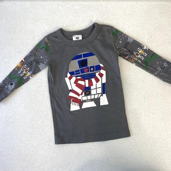 Hanna Andersson Star Wars Christmas Long John Pajamas 18-24M - Picture 3 of 10